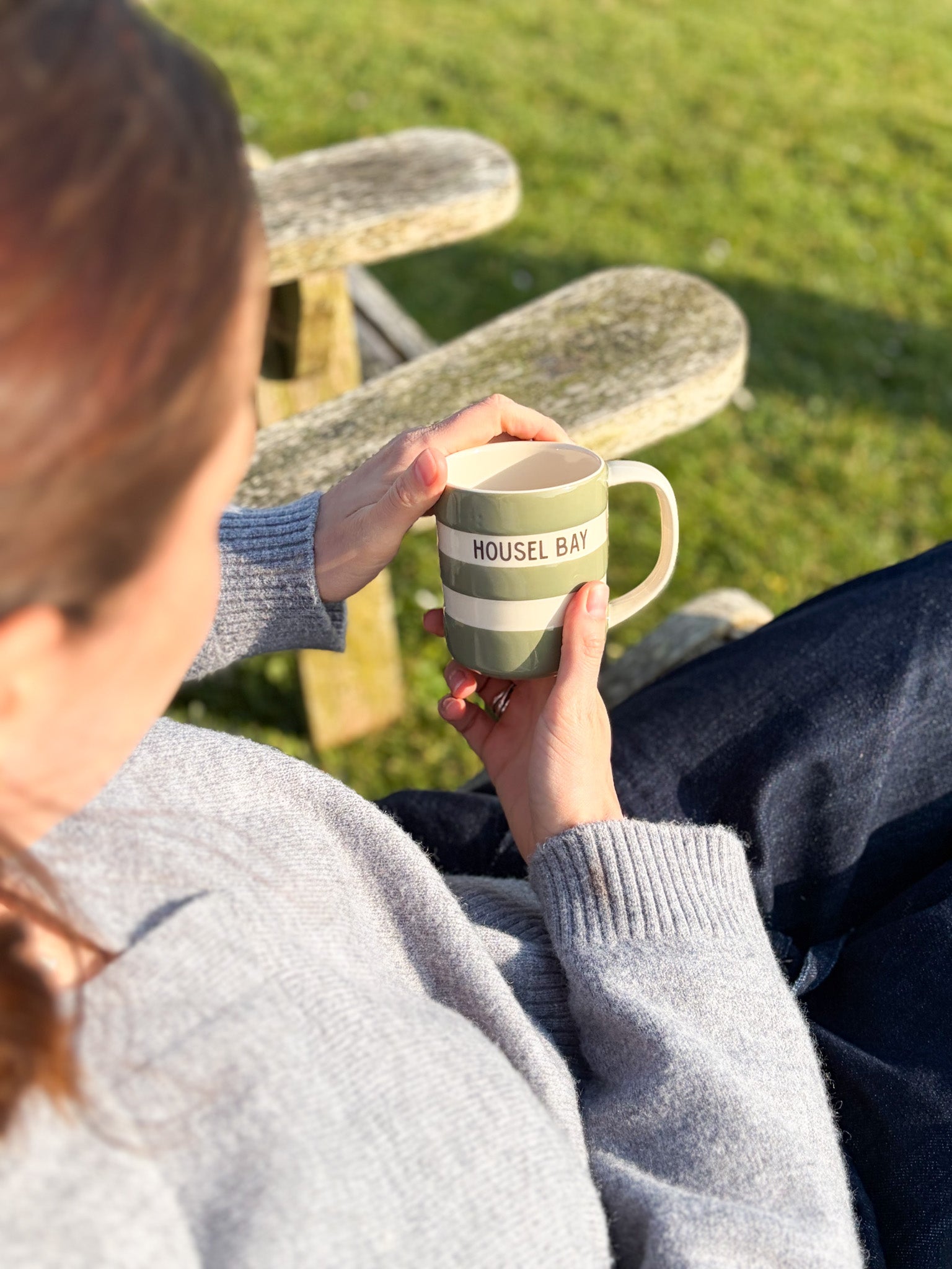 Housel Bay Cornishware Mug