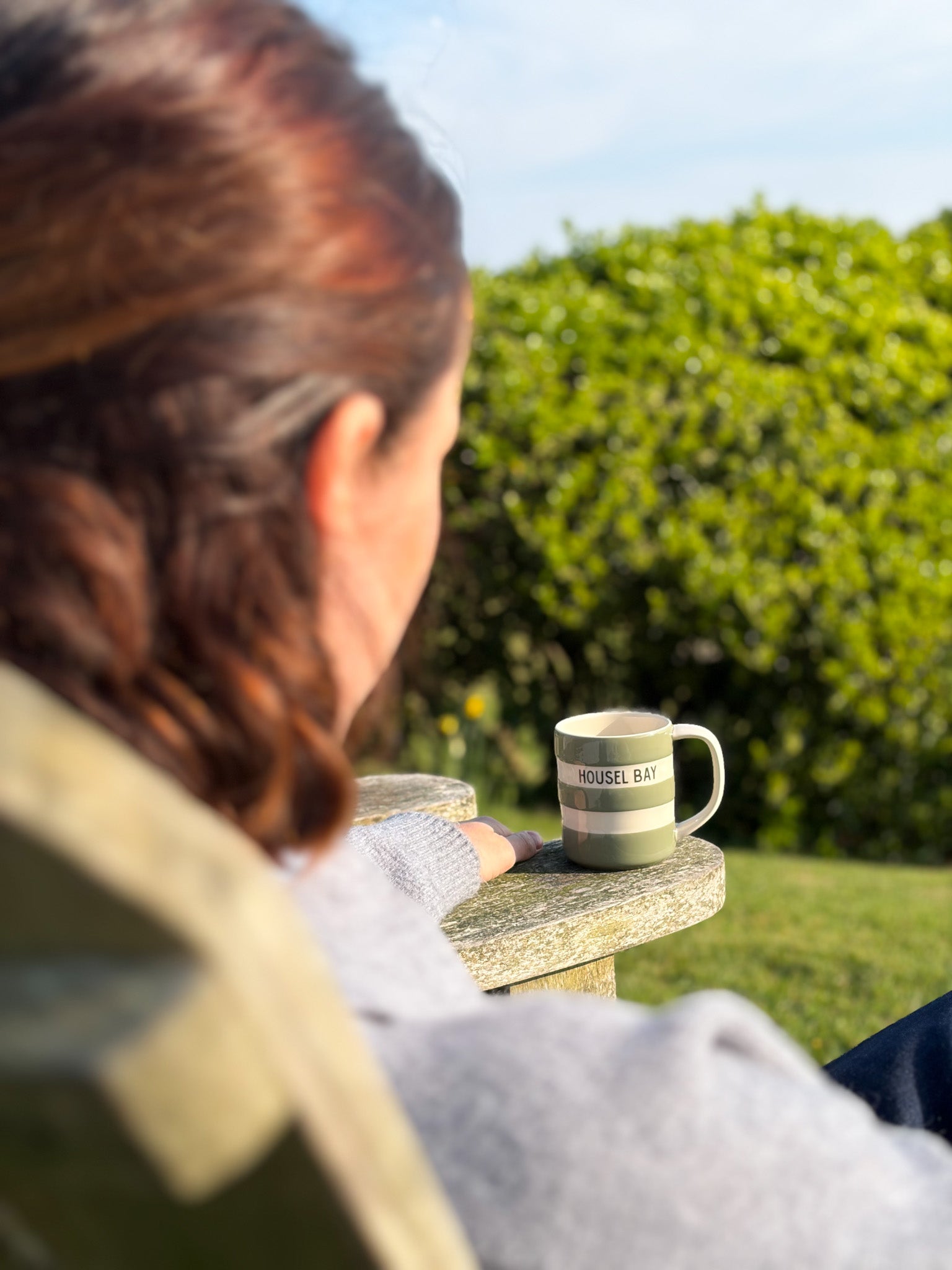 Housel Bay Cornishware Mug