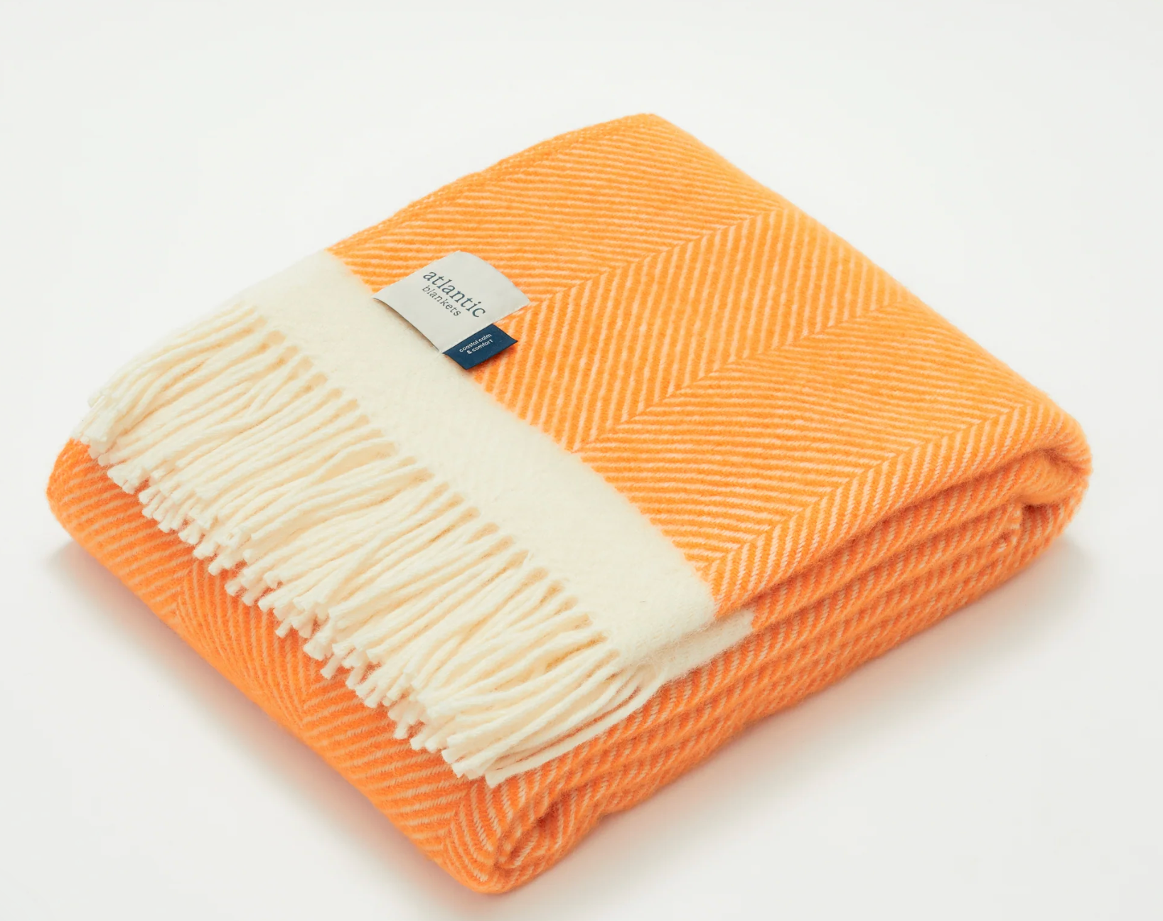 Cornish Herringbone Wool Blanket