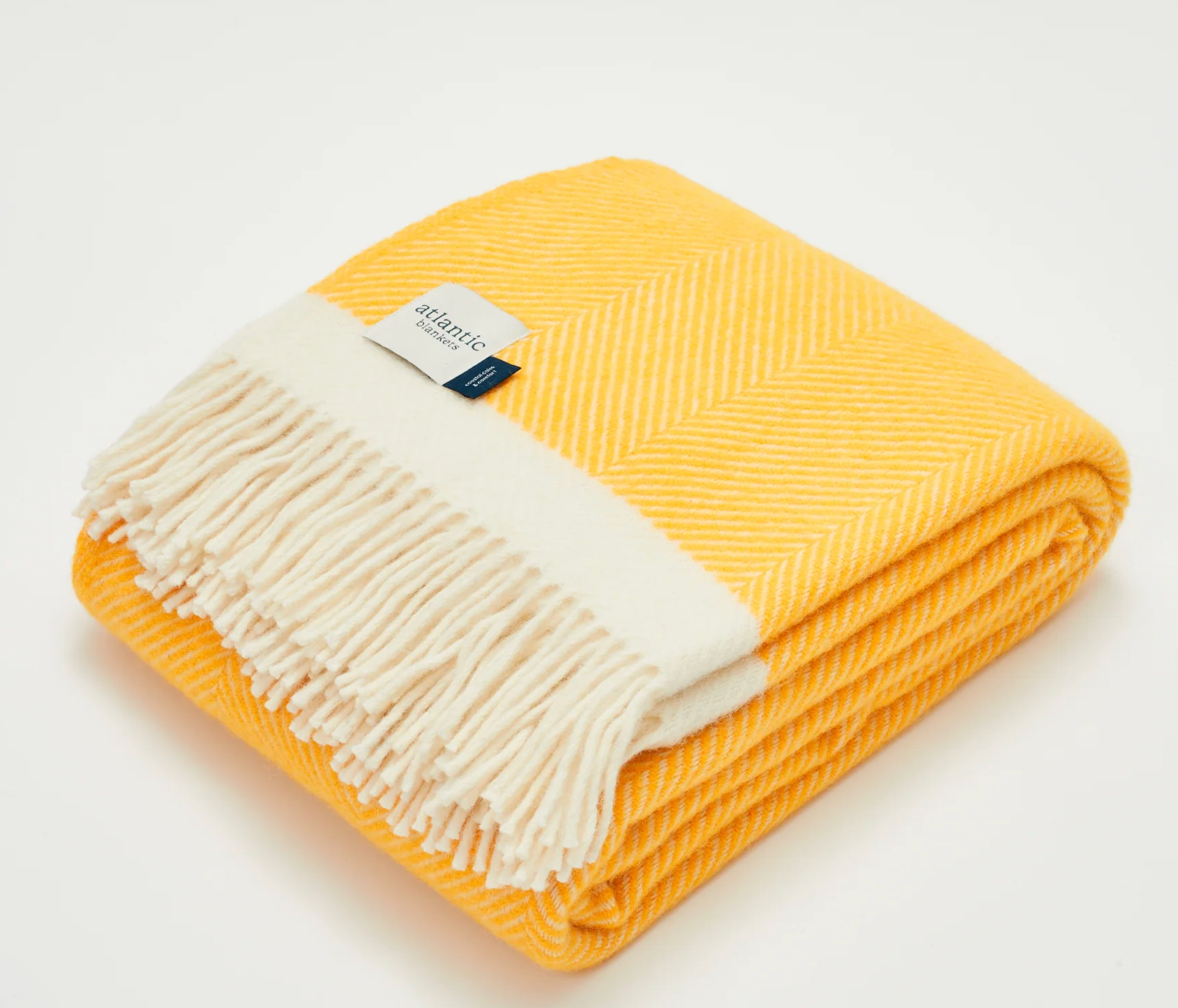 Cornish Herringbone Wool Blanket